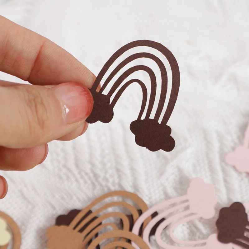 100 tk Bobo Bohemian Theme Decoration Boho Rainbow paberist konfetilaua laialipill Baby Shower sünnipäeva pulmadekoratsioon