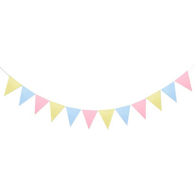 12tk/komplekt 13*17cm lipud nöörid vildist bänner vanikud Sünnipäevapunn Baby Shower Pulmapeokaunistused