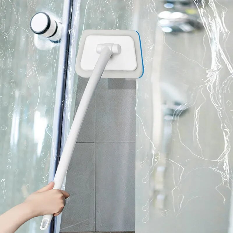 Daugiafunkcis vonios sienų šepetys ilga rankena Nuimamas buitinis grindų vonios šepetys Keraminių plytelių kempinės valymo šepetys