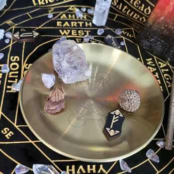 Altar Bowl Witch Κηροπήγιο Πιάτο Κηροπήγιο Βωμός Δίσκος σερβιρίσματος Μαντικά Εργαλεία Προμήθειες μάγισσας για Τελετές Διακοσμήσεις