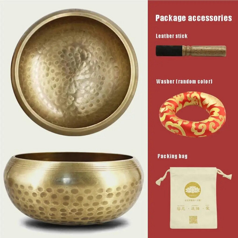 Set tibetanskih zdjela za pjevanje Buddha Sound Bowl Nepalska ručno izrađena zdjela za pjevanje za meditaciju za iscjeljivanje i sabranost