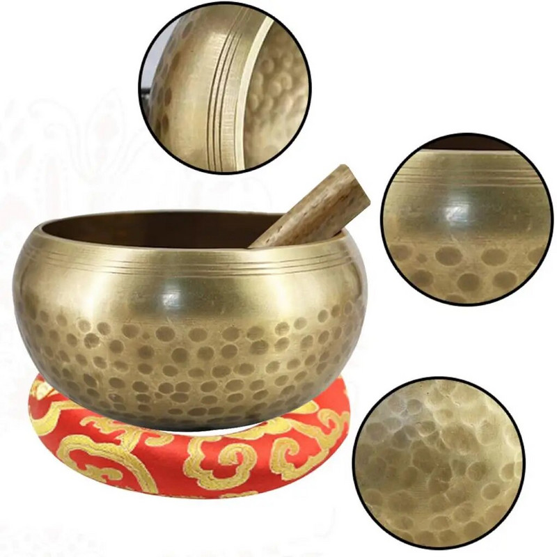 Set tibetanskih zdjela za pjevanje Buddha Sound Bowl Nepalska ručno izrađena zdjela za pjevanje za meditaciju za iscjeljivanje i sabranost