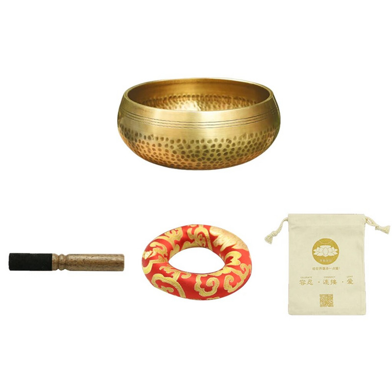 Set tibetanskih zdjela za pjevanje Buddha Sound Bowl Nepalska ručno izrađena zdjela za pjevanje za meditaciju za iscjeljivanje i sabranost