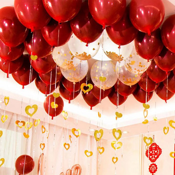100τμχ Διακόσμηση Γάμου Γενέθλια Διακόσμηση Μπαλόνι Βροχή Μεταξωτό Παγιέτα Κρεμαστό Γάμος Είδη Γάμου Διακόσμηση Δωματίου Γάμου