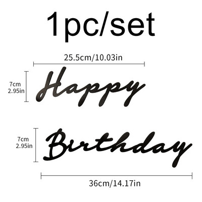 1 db Nem szőtt születésnapi transzparens falmatrica betűk