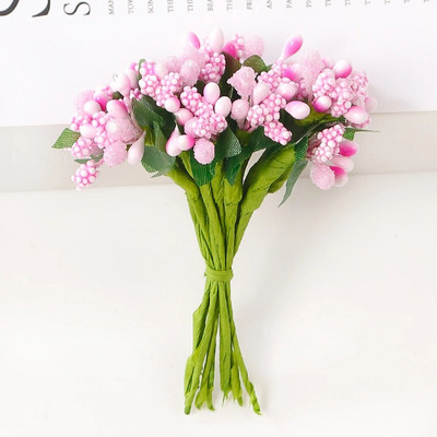 12 db porzócukor Kézzel készített kézimunka Művirágok Esküvői Karácsonyi dekoráció Barkács koszorú díszdoboz Scrapbooking hamis virág