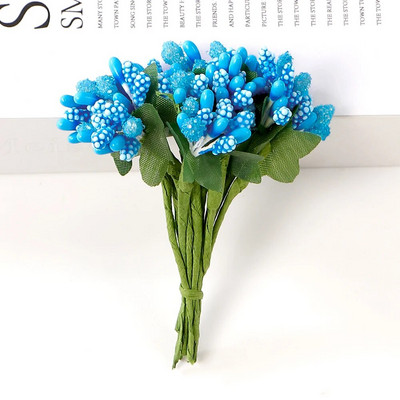 12 db porzócukor Kézzel készített kézimunka Művirágok Esküvői Karácsonyi dekoráció Barkács koszorú díszdoboz Scrapbooking hamis virág