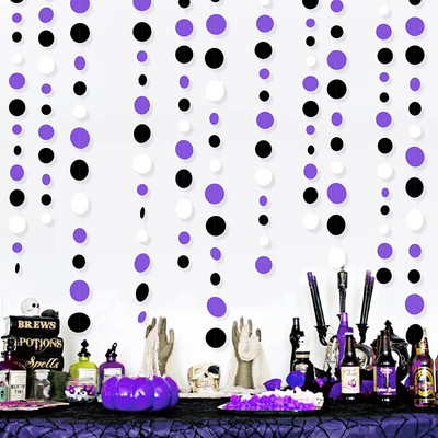 11 Ft tumesinine kuldne beež paberist ringikujulised täpid Garland rippuv paber täpiline vooder kuninglik sinine sünnipäeva beebi duši kaunistus