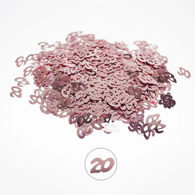 15 g/kott Rose Gold Confetti Palju õnne sünnipäevaks number 1 16 18 20 Konfettide sünnipäevapeo kaunistus pulma-aastapäev