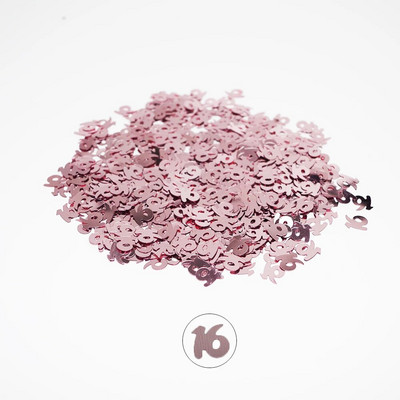 15 g/kott Rose Gold Confetti Palju õnne sünnipäevaks number 1 16 18 20 Konfettide sünnipäevapeo kaunistus pulma-aastapäev