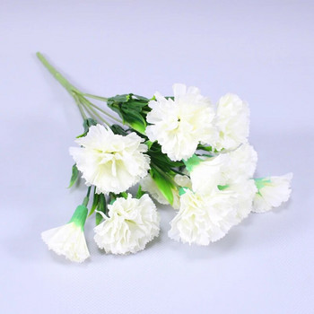 Τεχνητό λουλούδι γαρύφαλλο Outdoor ανθεκτικό στην υπεριώδη ακτινοβολία No Fade Πλαστικό μπουκέτο με γαρύφαλλο για ντεκόρ κήπου φεστιβάλ γάμου στο σπίτι