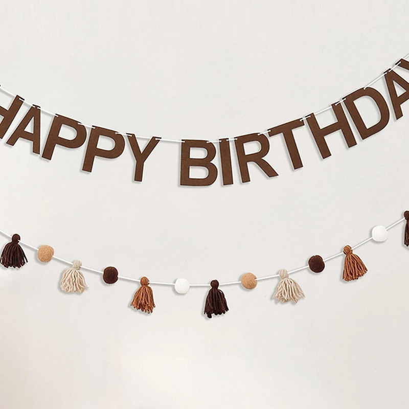 2TK Sünnipäeva kirja lipp juuksepalli villane tutibänner