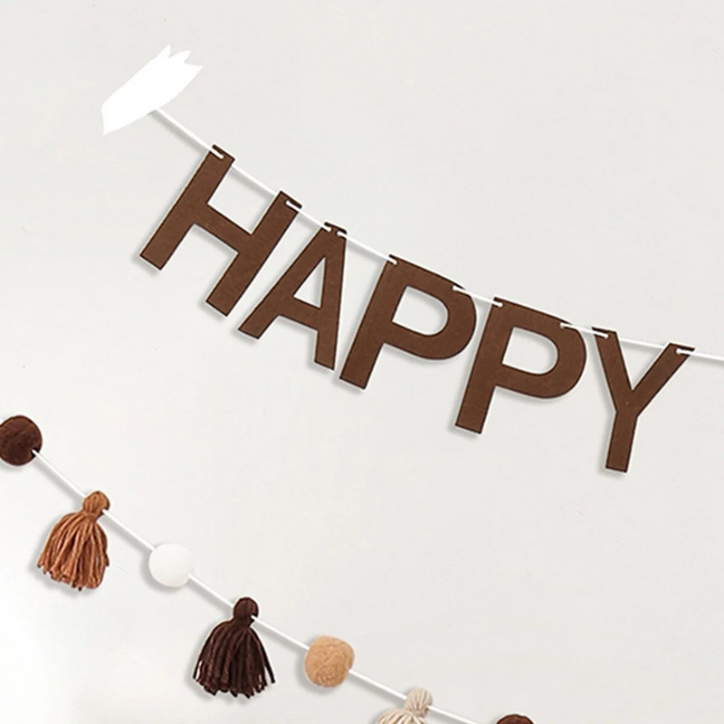 2TK Sünnipäeva kirja lipp juuksepalli villane tutibänner