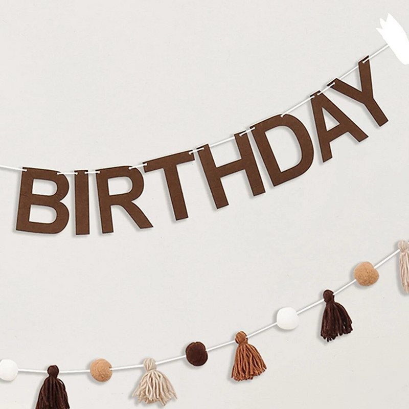 2TK Sünnipäeva kirja lipp juuksepalli villane tutibänner