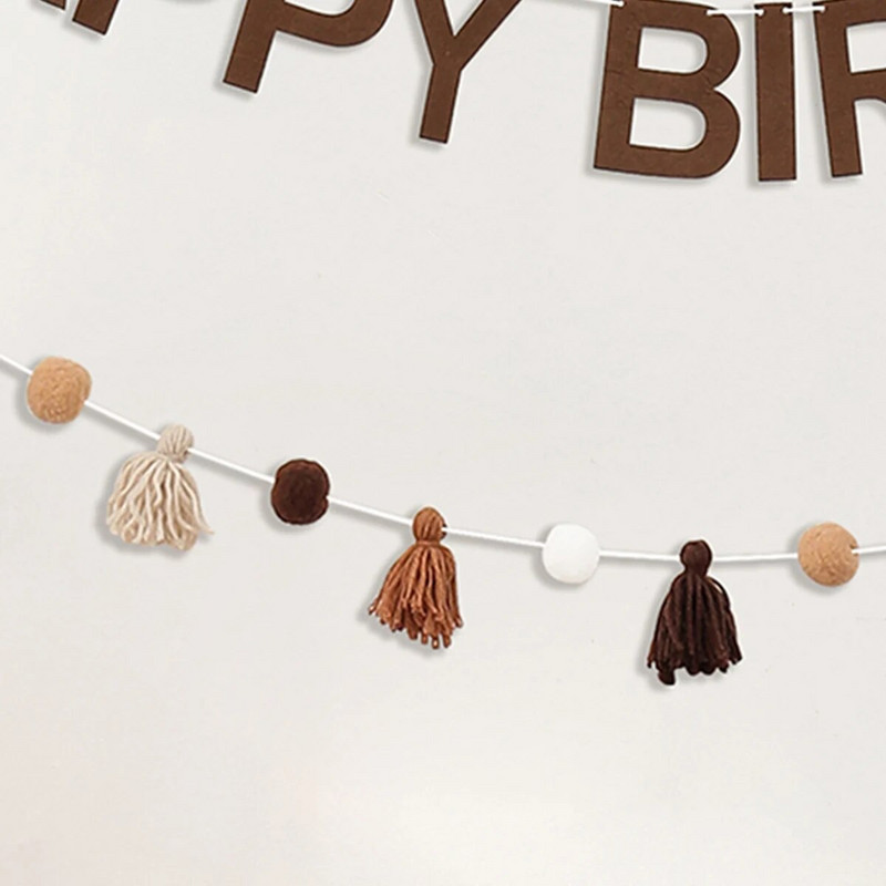 2TK Sünnipäeva kirja lipp juuksepalli villane tutibänner