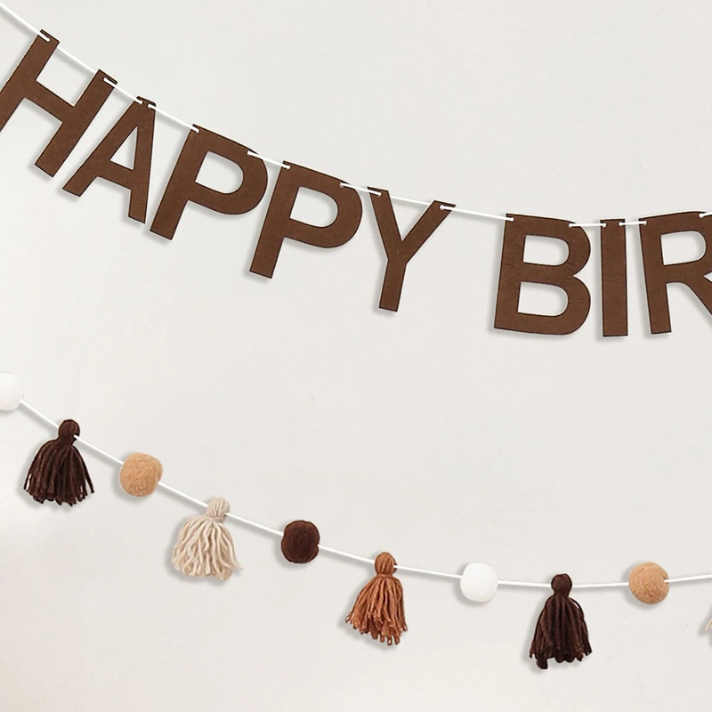 2TK Sünnipäeva kirja lipp juuksepalli villane tutibänner