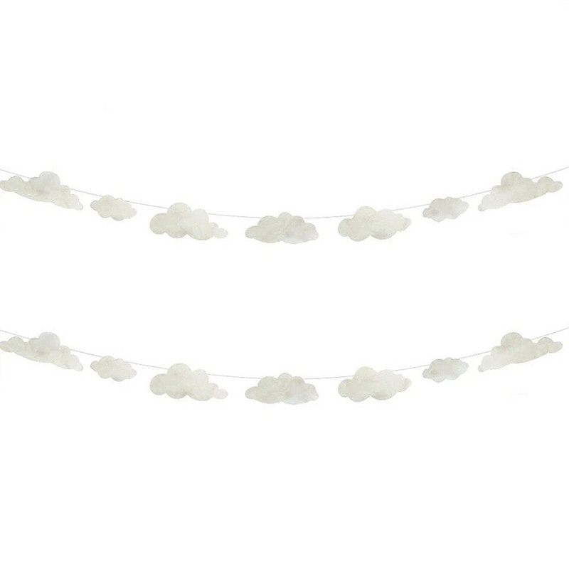 1 db Cloud&Plane Bannerek Babazuhanyok Parti Füzérek Dekoráció Gyerekek Születésnapja Boldog Lógó Háttér Füzér Buli Kellékek