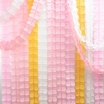 1 бр. 3,6 м цветни четирилистни хартиени гирлянди от детелина Baby Shower за домашно парти Сватбен фестивал Декорация Хартиен флаг за издърпване