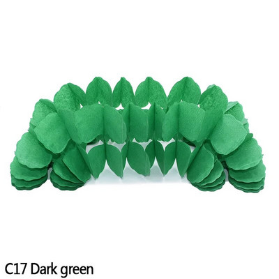 1 db 3,6 m-es színes négylevelű lóhere papírfüzérek babazuhany otthoni bulihoz Esküvői Fesztivál dekorációs papír húzós zászló