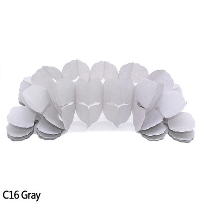 1 db 3,6 m-es színes négylevelű lóhere papírfüzérek babazuhany otthoni bulihoz Esküvői Fesztivál dekorációs papír húzós zászló