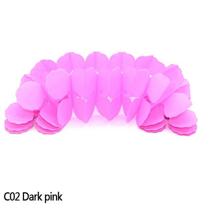 1 db 3,6 m-es színes négylevelű lóhere papírfüzérek babazuhany otthoni bulihoz Esküvői Fesztivál dekorációs papír húzós zászló