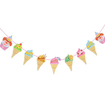 свеж готин сладолед Popsicle банер овесарка за тропическо лятно парти бар Ice Pop гирлянд Детска украса за рожден ден