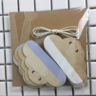 10 buc/lot INS înghețată pandantiv din lemn bricolaj perdeaua suspendată pentru decorare pentru cameră pentru copii Banner din lemn, decorație pentru agățat pe perete pentru petrecerea de aniversare