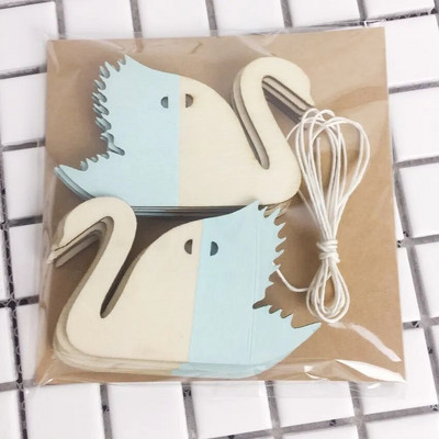 10 buc/lot INS înghețată pandantiv din lemn bricolaj perdeaua suspendată pentru decorare pentru cameră pentru copii Banner din lemn, decorație pentru agățat pe perete pentru petrecerea de aniversare