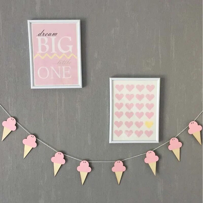 10 buc/lot INS înghețată pandantiv din lemn bricolaj perdeaua suspendată pentru decorare pentru cameră pentru copii Banner din lemn, decorație pentru agățat pe perete pentru petrecerea de aniversare