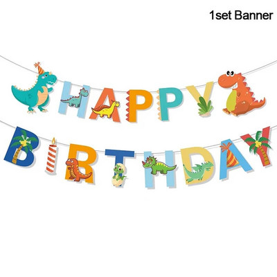 Džiunglių gimtadienio vakarėlio dekoravimas Gyvūnų ryšulių reklamjuostė Girliandos Safari Wild One 1 metų Kūdikio gimtadienio dekoravimo vakarėlio reikmenys