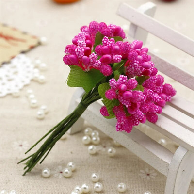 Simulatsioon Väike marjakimp pruudi pulm isetegemine turism Armsad tähelilled Garland Käsitsi valmistatud dekoratiivmaterjali terad