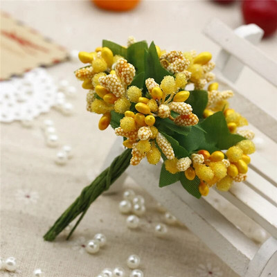 Simulatsioon Väike marjakimp pruudi pulm isetegemine turism Armsad tähelilled Garland Käsitsi valmistatud dekoratiivmaterjali terad