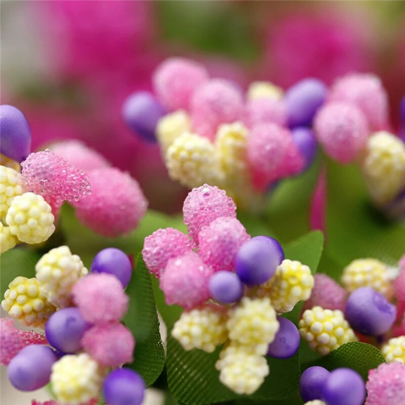 Simulatsioon Väike marjakimp pruudi pulm isetegemine turism Armsad tähelilled Garland Käsitsi valmistatud dekoratiivmaterjali terad