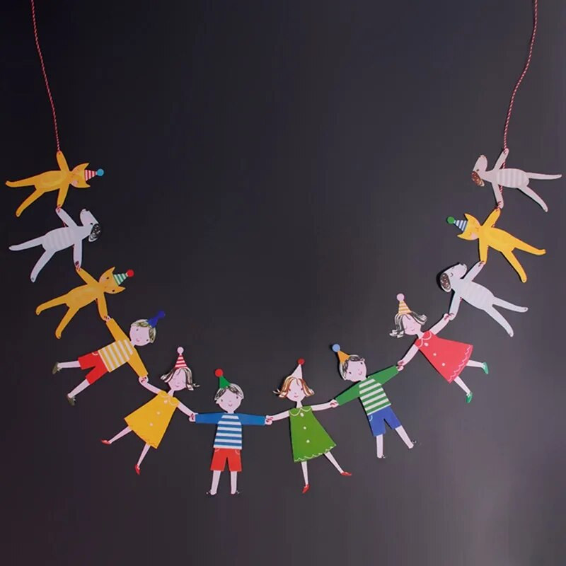 Zászlók 5 m Színes Zászló Banner Születésnapi Party Dekoráció Függő Lámpa Esküvői Sármány Babazuhany Garland Sátor Szövet Zászlók