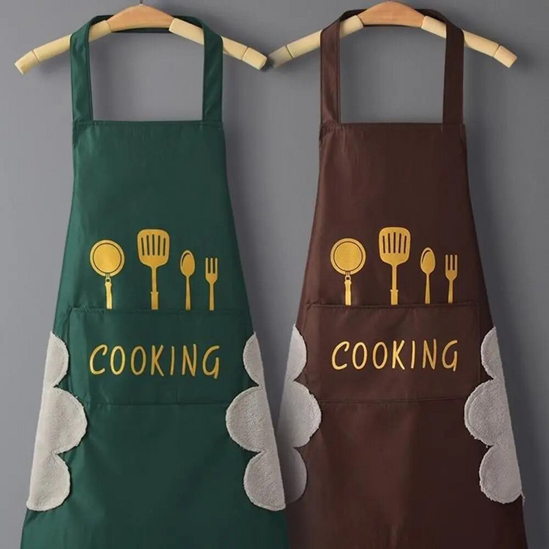 Korejska vodootporna pregača s džepovima otporna na ulje Žene Muškarci Pregača za brisanje Kuhinjska pregača za kuhanje Kućni uniseks Alat za čišćenje