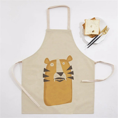 Animacinis filmas Triušis Gėlėta Virtuvė Moteriška prijuostė Namų valymas Linksmas Tapyba Prijuostės Katė Gyvūnai Namai Maisto gaminimas Kepimas Suaugusiems vaikams Seilinukas