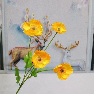 1 oksa lehtedega moonilill Kunstlillede kimp kodupeo pulmakaunistuseks Moonid