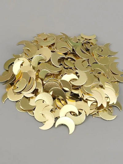 15 g csillogó holdarany papírdarabkák barkácsolás karácsonyi kellékek flitterek esküvői születésnapi buli étkezőasztal díszdobozban