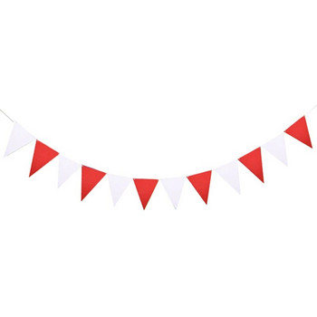 8 Μ 18 Λευκές Κόκκινες Λευκές σημαίες Λευκορωσία Πανό Πάρτι Γάμος/Γιορτή του Αγίου Βαλεντίνου/Γενέθλια Σημαίες Κρεμάστε προμήθειες διακόσμησης γιρλάντα