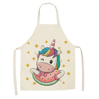 Mielas animacinių filmų serijos vienaragis prijuostė Vaikiška prijuostė tėvams ir vaikams Buitinė be rankovių Maisto gaminimas Kepimo prijuostė Valymo įrankis Tablier