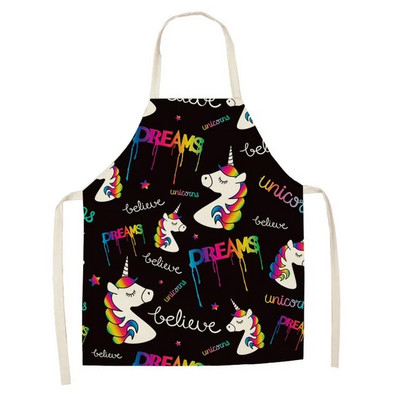 Mielas animacinių filmų serijos vienaragis prijuostė Vaikiška prijuostė tėvams ir vaikams Buitinė be rankovių Maisto gaminimas Kepimo prijuostė Valymo įrankis Tablier