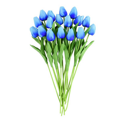 10 fej luxus mesterséges tulipánok virágok fehér valódi érintés csokor hab hamis virág Esküvő Otthon Nappali Karácsonyi dekoráció