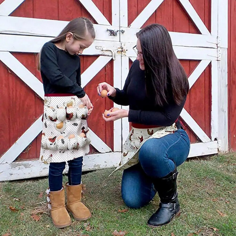 Munakoristussmock Farmi munakogumiskott Vastupidav mitme taskuga munade kogumise põll kodulinnufarmi tööks Kanapart