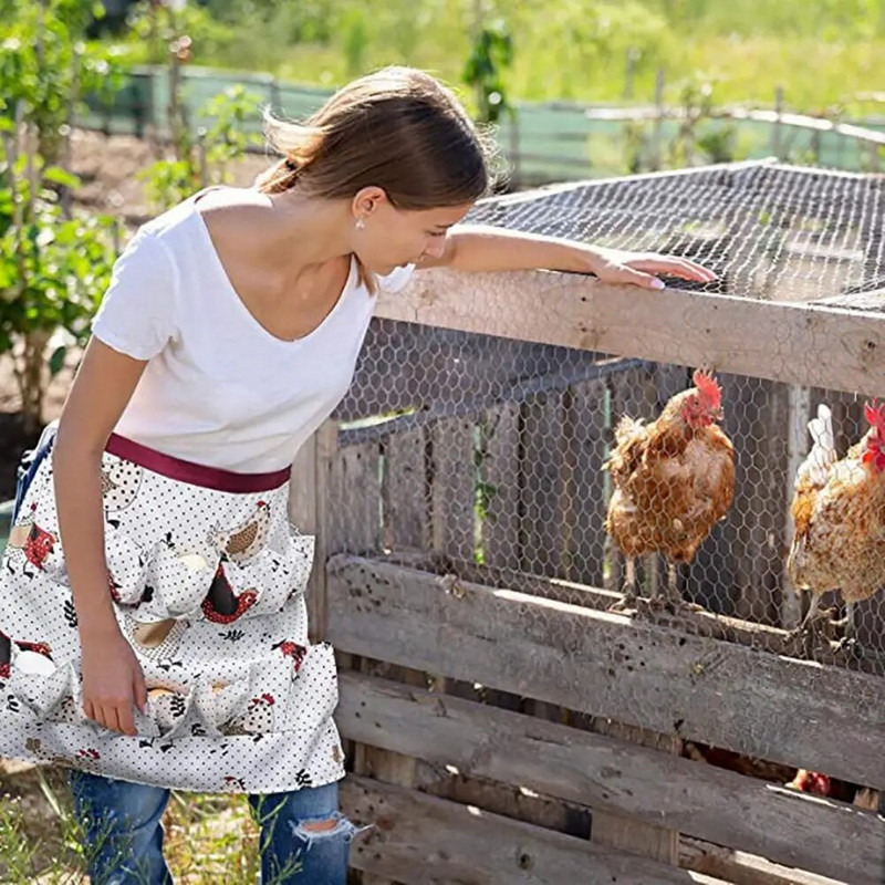 Munakoristussmock Farmi munakogumiskott Vastupidav mitme taskuga munade kogumise põll kodulinnufarmi tööks Kanapart