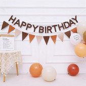 Több témájú Boldog születésnapot Banner Baby Shower Születésnapi Party-díszek Photo Booth Boldog születésnapot Sármányfüzér zászlók