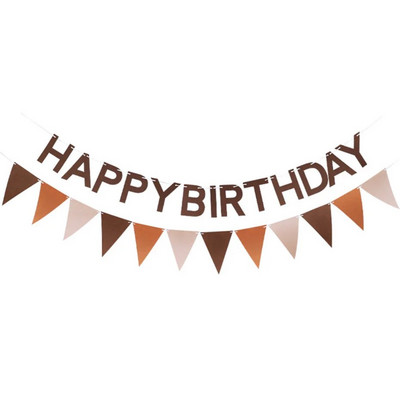 Több témájú Boldog születésnapot Banner Baby Shower Születésnapi Party-díszek Photo Booth Boldog születésnapot Sármányfüzér zászlók