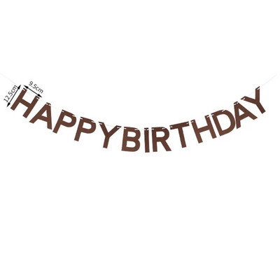 Több témájú Boldog születésnapot Banner Baby Shower Születésnapi Party-díszek Photo Booth Boldog születésnapot Sármányfüzér zászlók