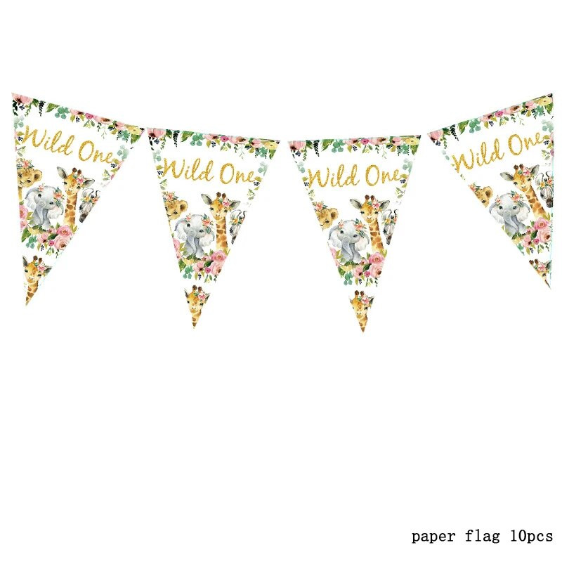 10 lippu/pakk Armas dinosaurus/panda/ükssarvik vimpliloomad paberlipud palju õnne sünnipäevaks lapsed eelistavad peotarbeid