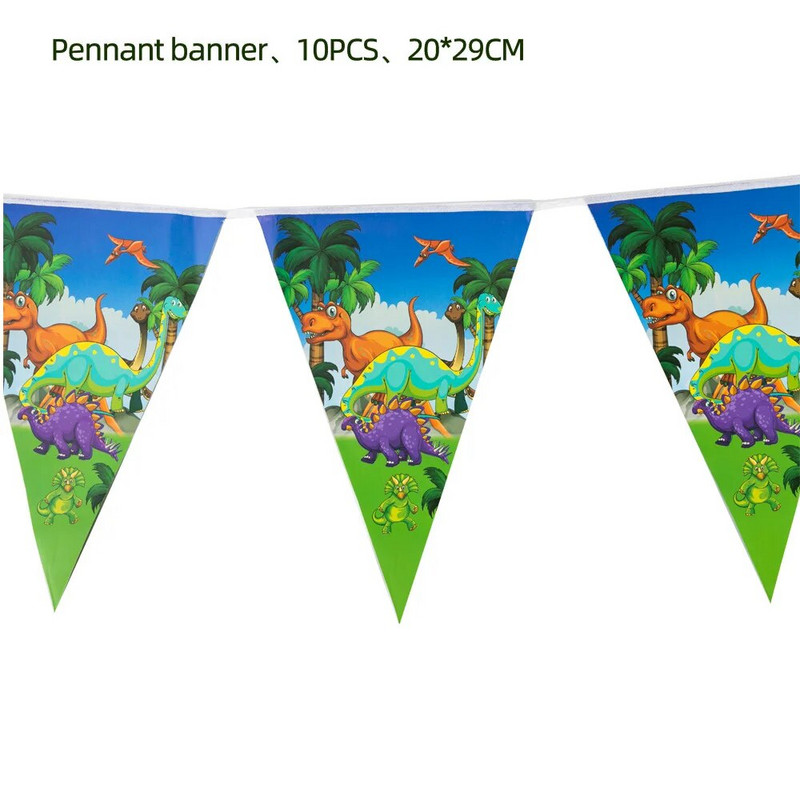 10 lippu/pakk Armas dinosaurus/panda/ükssarvik vimpliloomad paberlipud palju õnne sünnipäevaks lapsed eelistavad peotarbeid