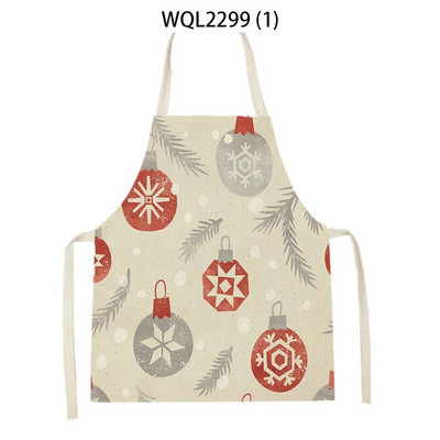 Kalėdinės prijuostės Lininės Moteriškos virtuvės prijuostės Kepimo reikmenys Namų dekoravimas Vyriškas prijuostės vaikiškam Naujųjų metų Kalėdų dovanos